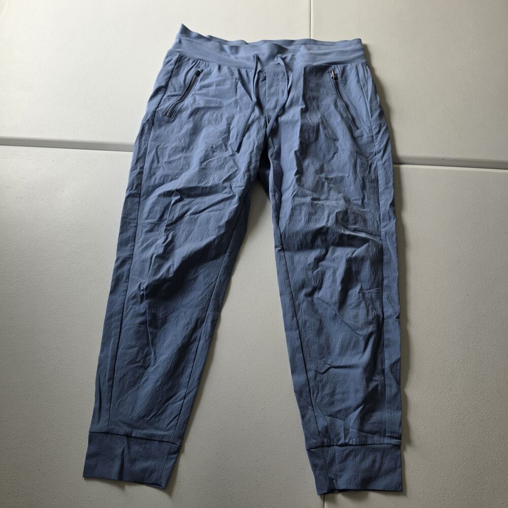 Athleta Trekkie North Jogger Pants Womens 12 Blue Hiking Lightweight Stretch